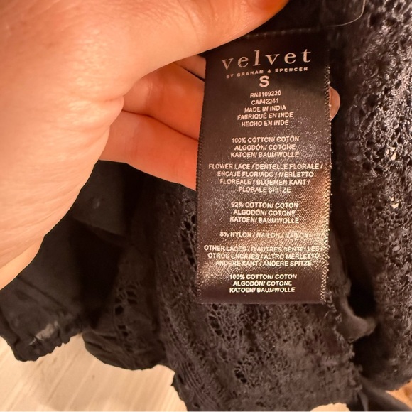 Velvet By Graham & Spencer Dorothy Lace Boho Cotton Dress, Women’s Size Small - Picture 12 of 13